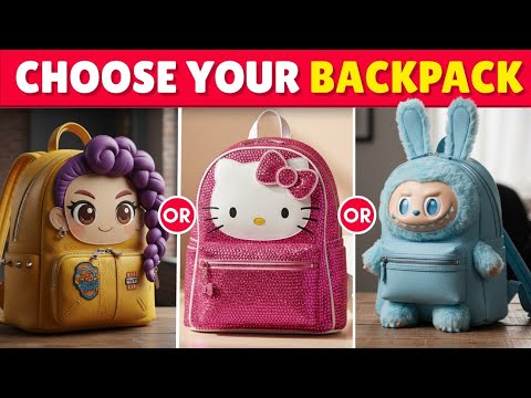 Would You Rather❓Choose Your Backpack Fun School Supplies 🎒💙💎