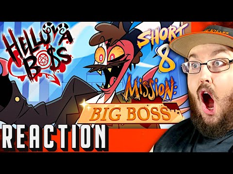 HELLUVA BOSS IS BACK! HELLUVA SHORTS 8 // MISSION: BIG BOSS // HELLUVA BOSS REACTION!!!