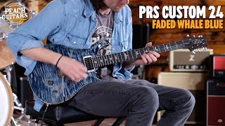 Video thumbnail for No Talking...Just Tones | PRS Custom 24 - Faded Whale Blue by Peach Guitars