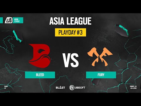 BLEED vs FURY // ASIA League Stage 2 - Day 3 // 2024