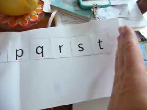 Alphabet : Remettre les lettres dans l'ordre, lettres en script