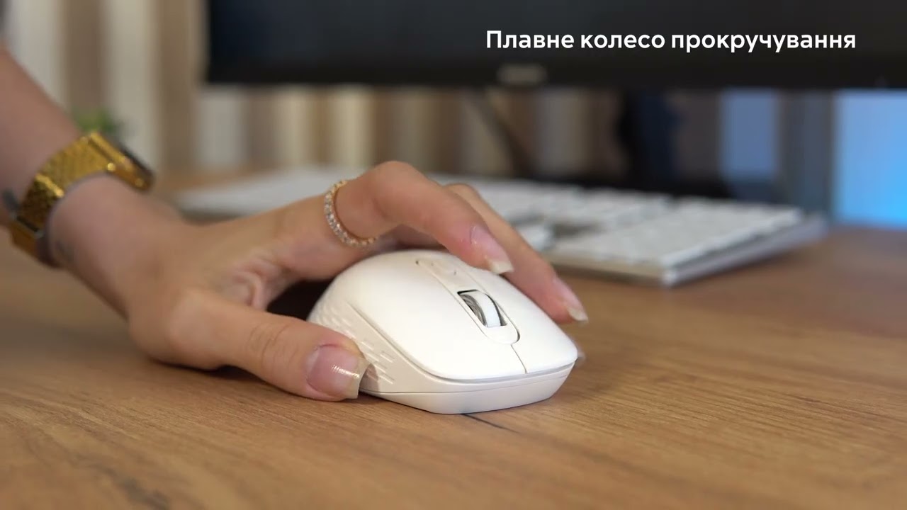 Комп'ютерна миша OfficePro M230W (White) video preview
