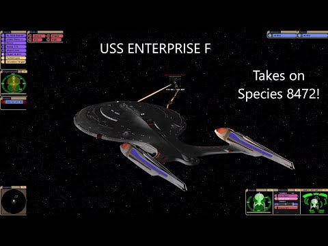 USS Enterprise F VS Species 8472 | Who Will Win? | Star Trek Bridge Commander |