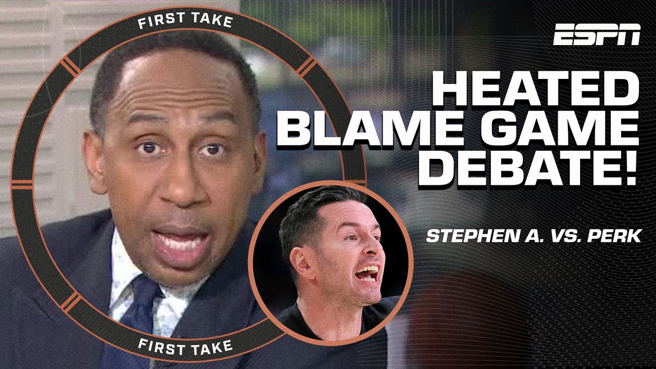 Stephen A. & Perk GET INTO IT over the Lakers' loss BLAME 🔥 JJ Redick or ROSTER? | First Take