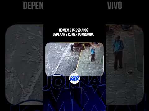Homem é preso após depenar e comer pombo vivo em rodoviária de Tangará da Serra, MT