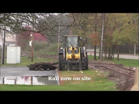 Abandoned railroad track to be restored - Myles Standish, Taunton, MA - 10/26/2022