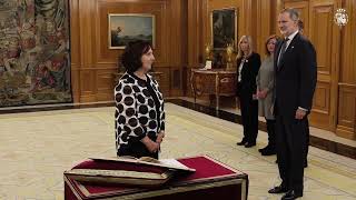 Promesa ante Su Majestad el Rey de la Fiscal General del Estado, Dª Teresa Peramato Martín