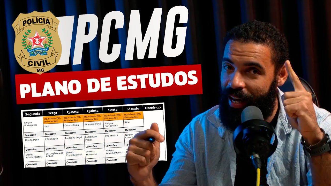 Plano de Estudos para Concurso PCMG - Investigador!