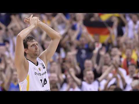 Dirk Nowitzki with 27 PTS vs Spain in the EuroBasket 2005 Semi-Final!
