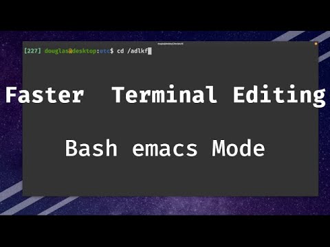 Faster Terminal Editing: Bash Emacs Mode
