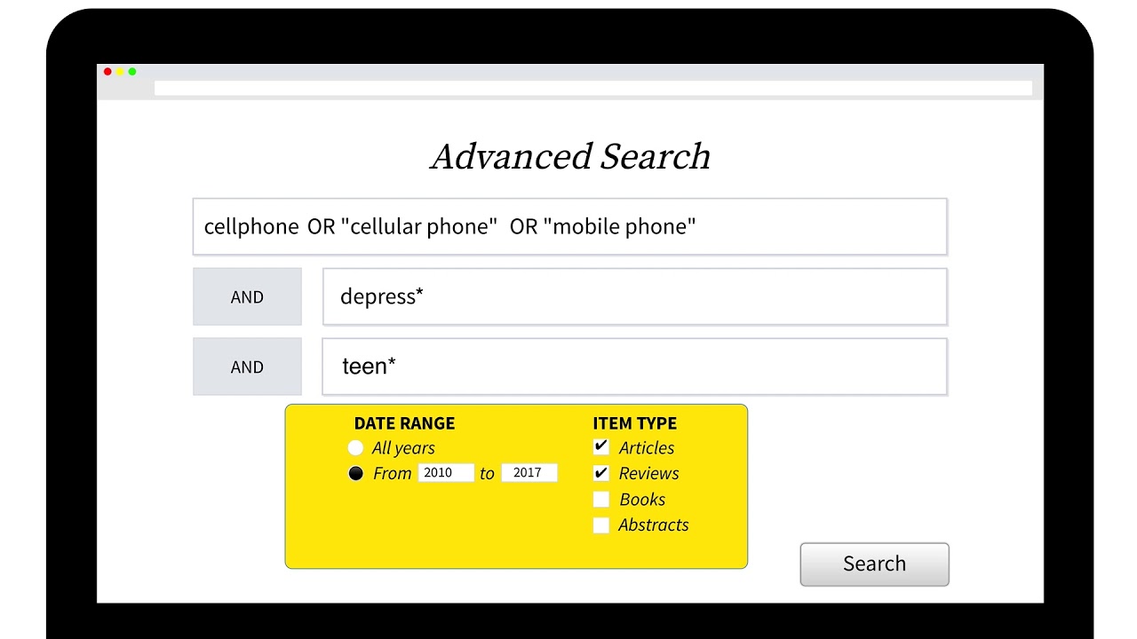 Finding Articles in Academic Databases