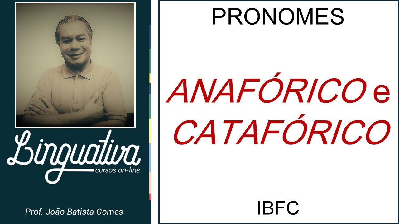 PRONOME DEMONSTRATIVO – ANAFÓRICO ou CATAFÓRICO?