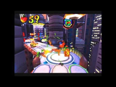 Crash Bandicoot Warped #65 - Future Frenzy - Both Gems