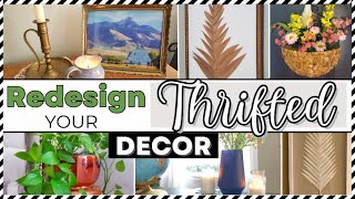 DECORATE WITH THRIFTED DECOR - RECYCLE & REDESIGN SECONDHAND finds for budget friendly decorating