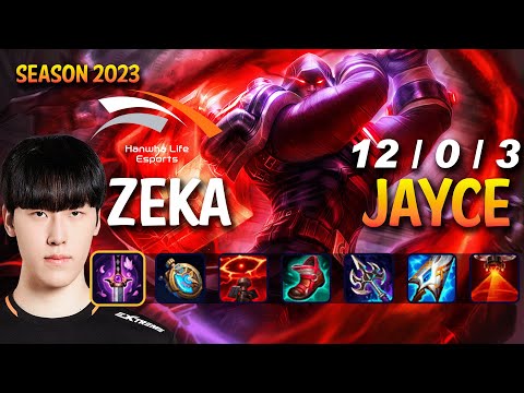 HLE Zeka JAYCE vs AATROX Top - Patch 13.24 KR Ranked