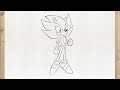 How to draw SUPER SONIC the Hedgehog step by step, VERY EASY for beginners