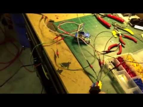 Working Arduino, motor shield and rocker switch setup for linear actuators.