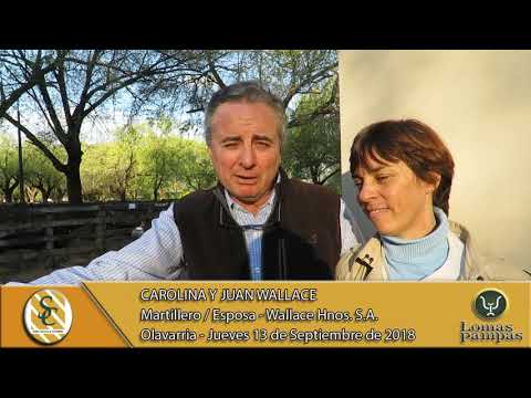 13-09-18 Nota Carolina y Juan Wallace - Martillero/esposa- Cabaña Lomas Pampas - Olavarría