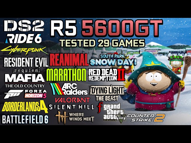 Ryzen 5 5600GT in 2026 : Test in 29 Games - Gaming Test in 2026