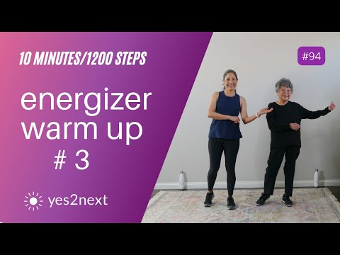 10 Minute Energizer Warm Up | Seniors, beginners