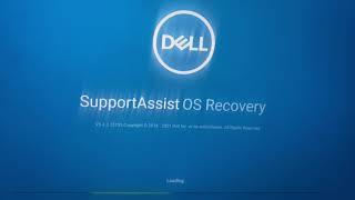 Support assist OS Recovery Factory reset not working