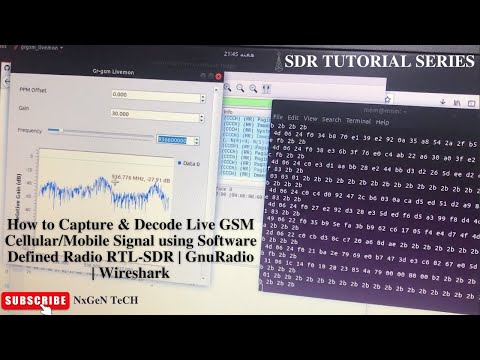 How to Capture & Decode Live GSM Cellular/Mobile Signal using  RTL-SDR | GnuRadio | Wireshark