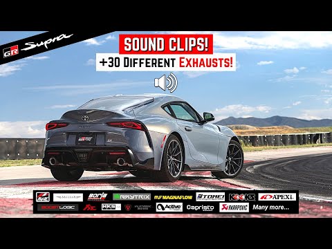 (SOUND CLIPS) +30 Aftermarket Exhausts! // MKV Toyota GR Supra