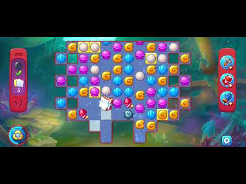 Fishdom gameplay level 2141