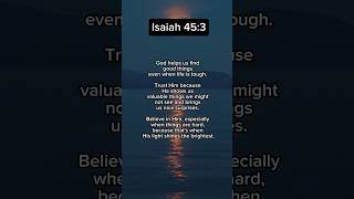 The secret of Isaiah 45:3 ✨🙏❤️ #bible #bibleverse #shorts