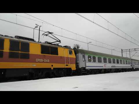 GLIWICE ŁABĘDY EP09-046 IC Matejko w kierunku Opola 02.2021 Gliwice Łabędy