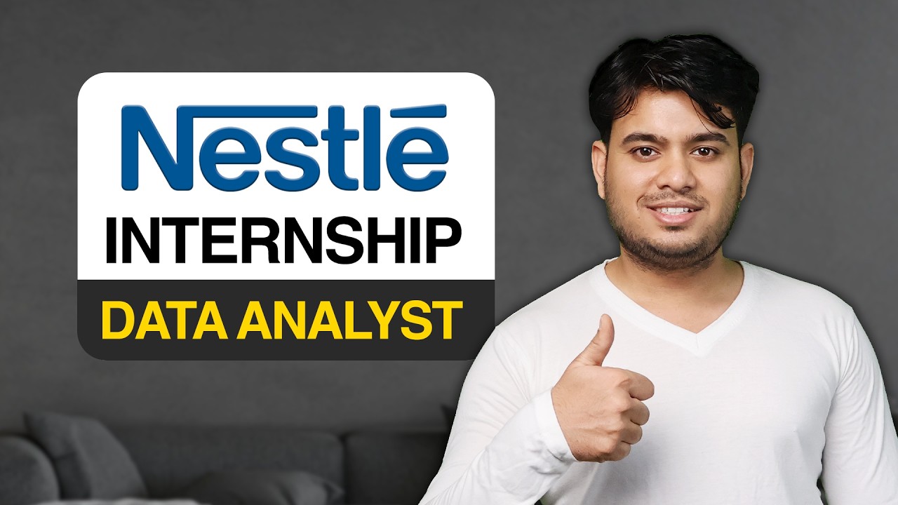 Data Analyst Internship at Nestle | How to Apply | Data Analyst Internship 2026