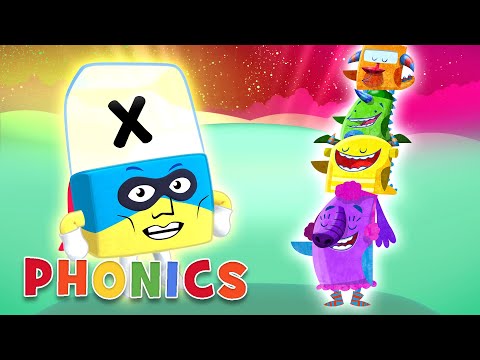 フォニックス - 読めるようになるために学ぶ｜「X」マンレスキュー｜アルファブロック (Phonics - Learn to Read | 'X' Man Rescue | Alphablocks)