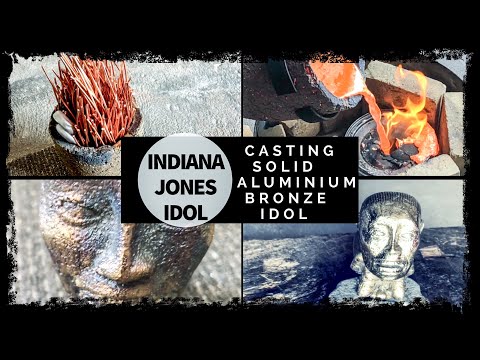 LOST WAX Indiana Jones Idol Casting in Solid Bronze TRASH TO TREASURE - ALUMINIUM BRONZE CASTING