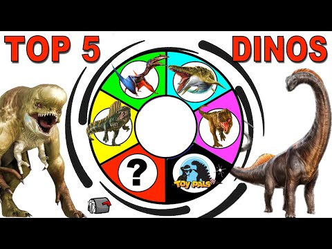 Top 5 JURASSIC WORLD REBIRTH Dinosaur Toys + Figures Spinning Wheel Game