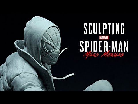 Sculpting Spider-Man Miles Morales in Clay