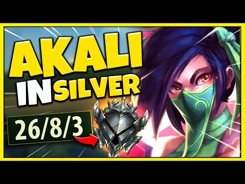 #1 AKALI WORLD THIS IS WHAT HAPPENS WHEN A CHALLENGER AKALI VISITS SILVER  - League of Legends