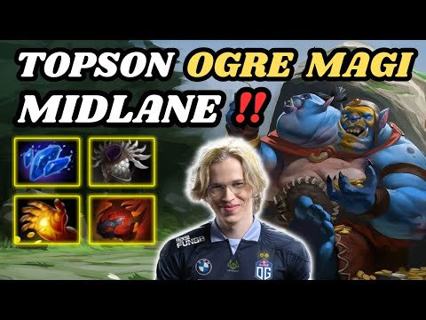 🔥 TOPSON Ogre Magi Midlane 7.34d - 10551 AVG MMR 🔥 New Midlane Hero For TI ? - Dota 2