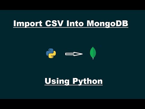 Import Csv Data Into Mongodb Using Python
