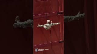 Don't look down! CJTF-HOA rappelling training