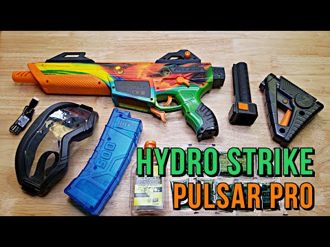 What's In The Box?! HYDRO STRIKE PULSAR PRO Gel Blaster Unboxing and Review - Compare to Splatrball