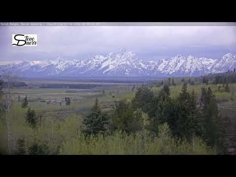Teton Time Lapse of sunset viewed from Buffalo Valley on May 28, 2024