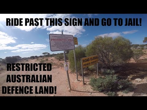 WE RIDE ON RESTRICTED DEFENCE LAND! - Googs Track Desert Adventure! WR250R - Part 8!