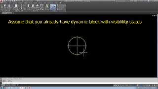 AutoCAD Dynamic Block: Visibility States with Attributes