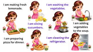 Kitchen & Cooking Sentences in English | English Speaking practice | Learn English Through Cooking