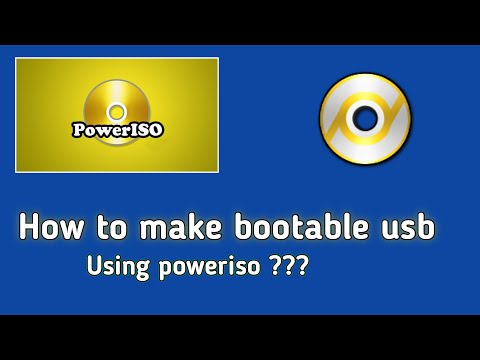 poweriso how to make bootable usb | poweriso how to use | power iso bootable usb | in hindi ???