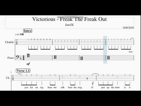 Freak The Freak Out Ukulele - Victorious Cast
