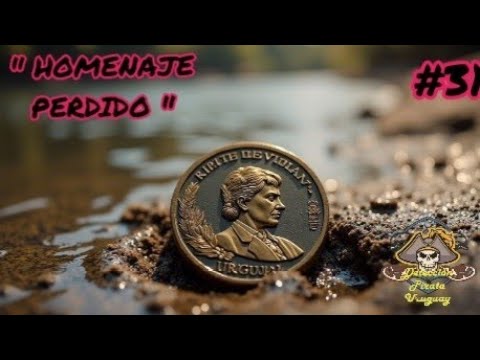 “¡Tesoro en el Río! 🪙 Moneda de José Enrique Rodó 1971 – Hallazgo Pirata en la Arenera”