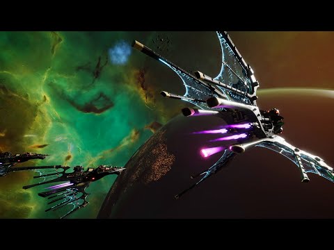Mega Mod 2020: Eldar Corsairs vs Orks! Quick Battle, Skirmish Gameplay, Battlefleet Gothic Armada 2