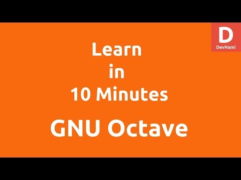 Learn GNU Octave under 10 Minutes