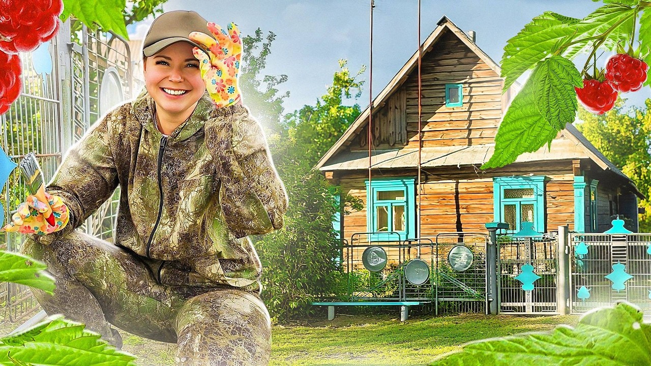НЕ УЗНАТЬ! КАК МЫ ПРЕОБРАЗИЛИ СТАРЫЙ ДОМ В ДЕРЕВНЕ! КОСИМ, КРАСИМ И ЧТО С ВОДО?